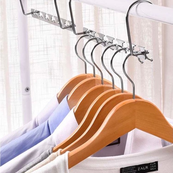 Space saving hanging metallic rod (vertical closet hanging) - Picture 4 of 4